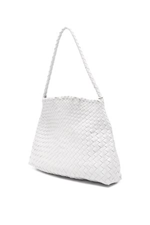 White Leather Santa Maria Mini S. Croce Bag DRAGON DIFFUSION | 8700DGS6MATWHITE